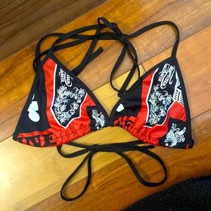 Budweiser string bikini top, size medium